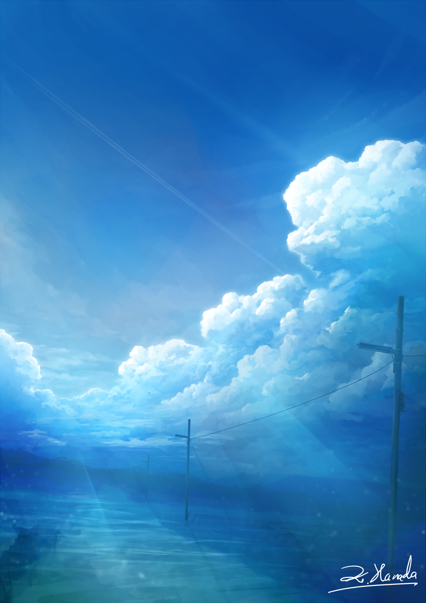 This is a pixiv picture whose title is 空と僕.