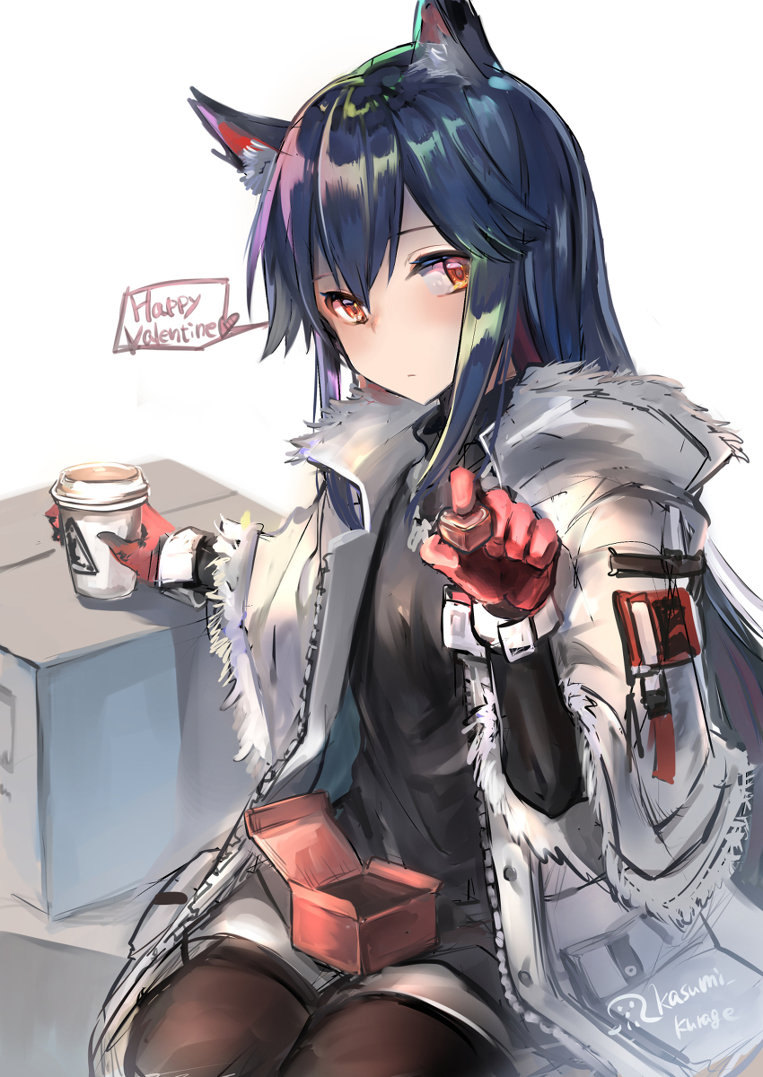 This is a pixiv picture whose title is テキサスちゃんからのチョコ.