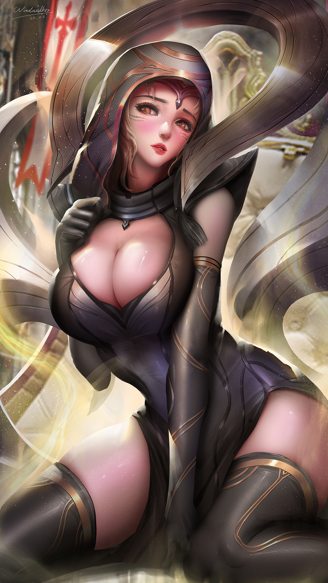 This is a pixiv picture whose title is odyssey sona.