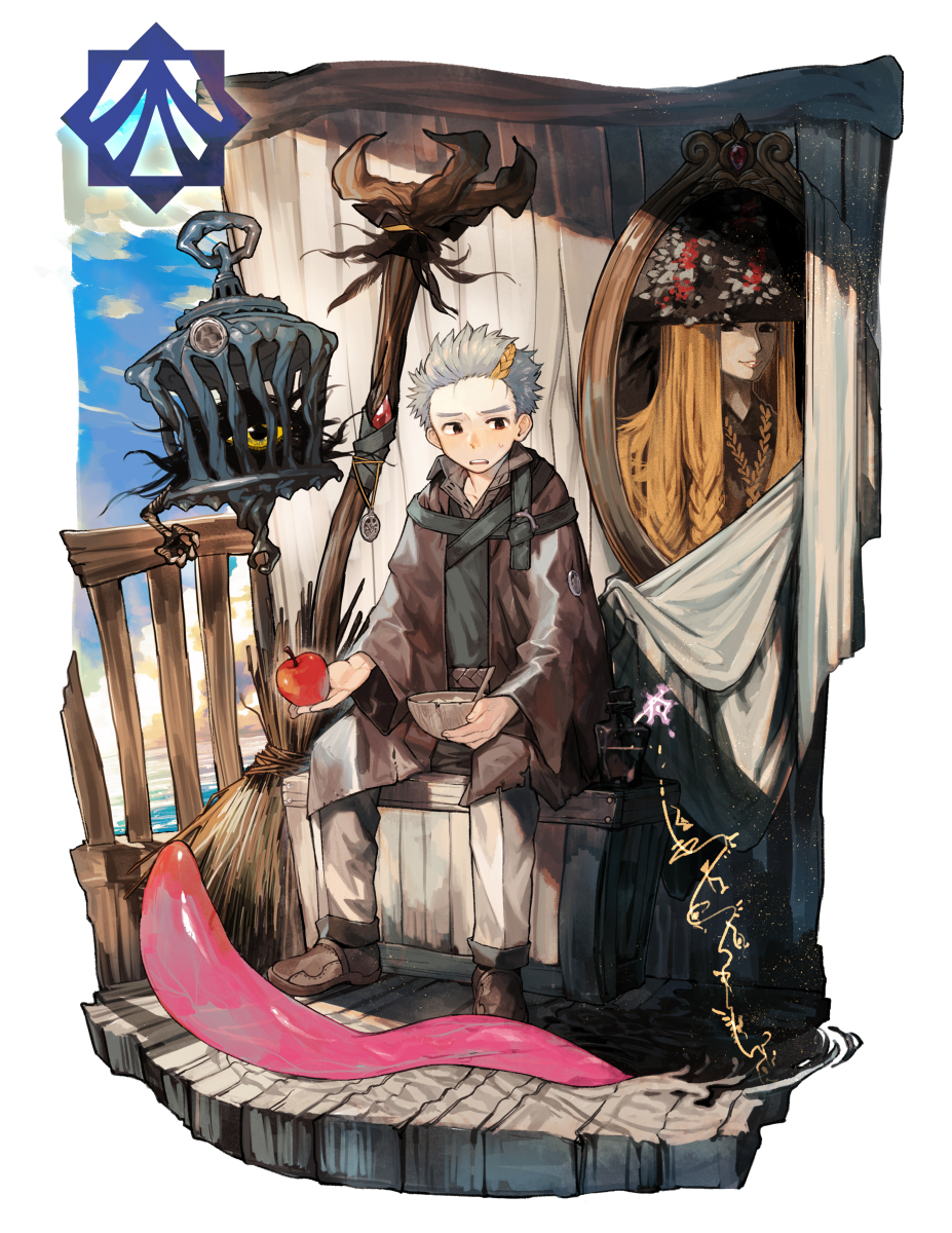 This is a pixiv picture whose title is 魔女の徒弟アムスティオ.