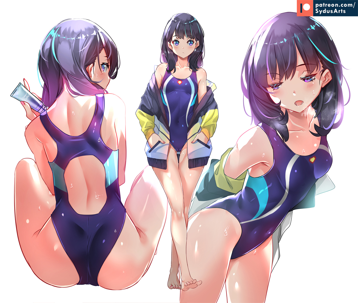 This is a pixiv picture whose title is Rikka Swimwear.