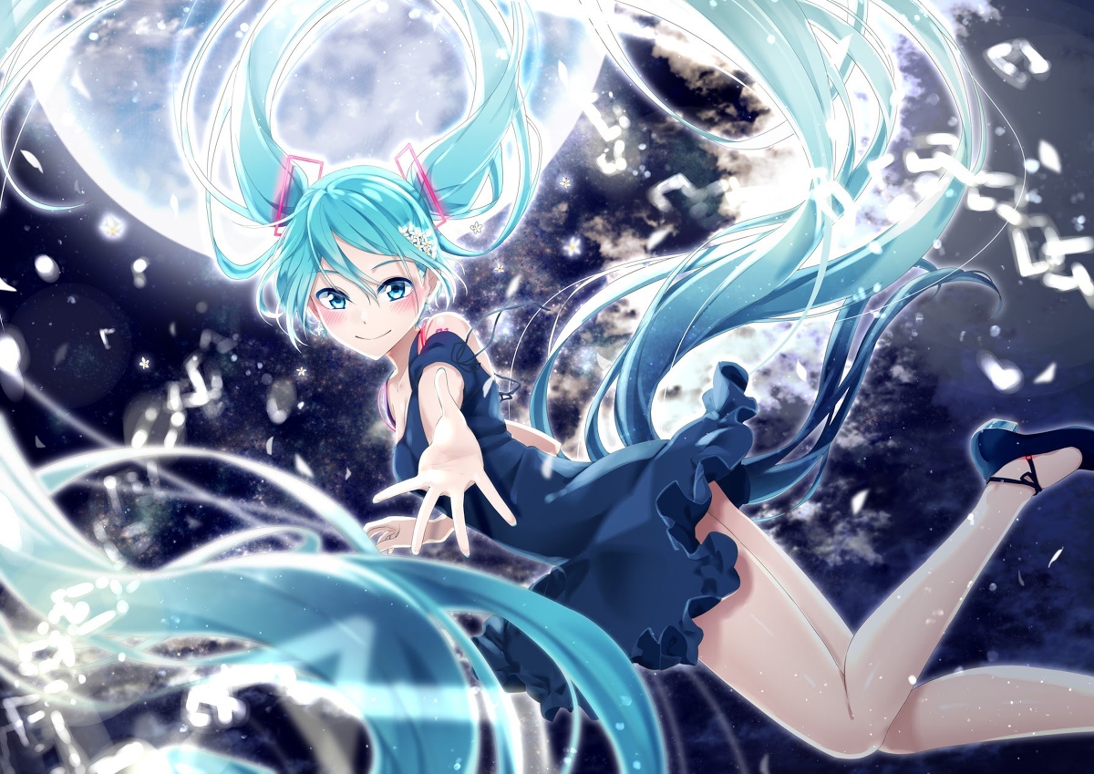 This is a pixiv picture whose title is 初音ミクシンフォニー2019イラスト.