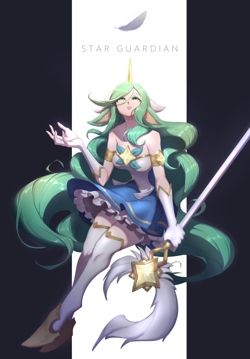 This is a pixiv picture whose title is Star Guardian Soraka.