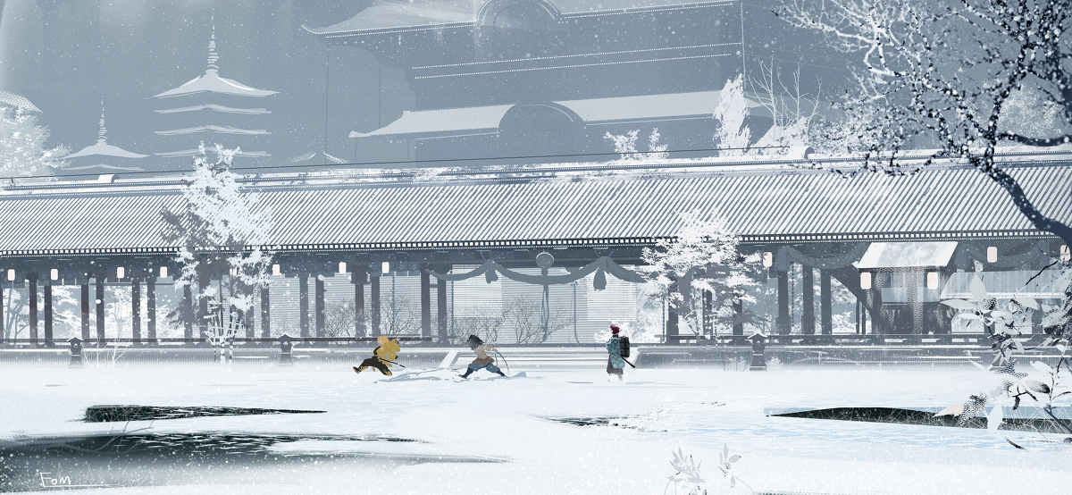 This is a pixiv picture whose title is 雪.