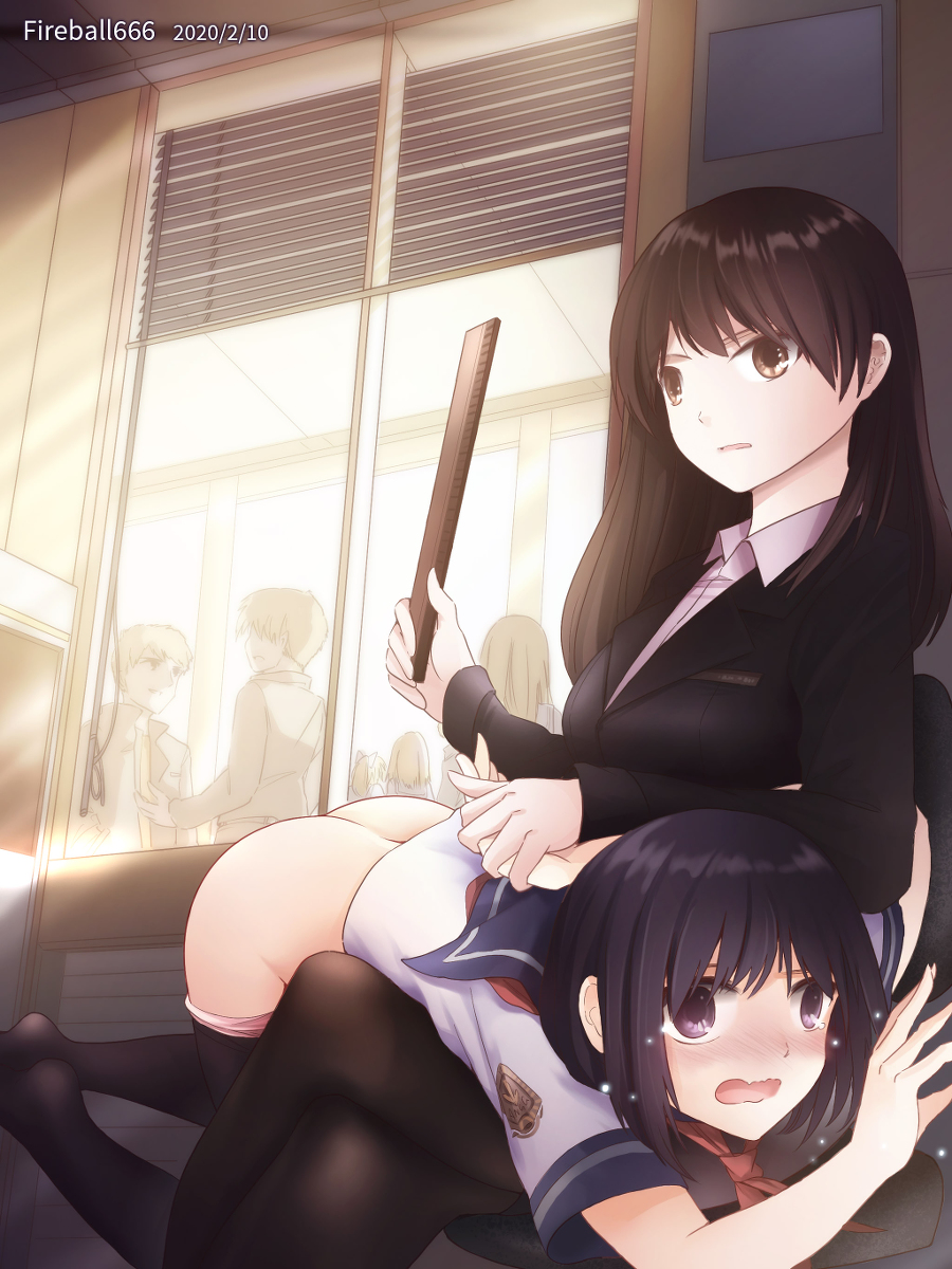 This is a pixiv picture whose title is Ho-kago Punishment Time.