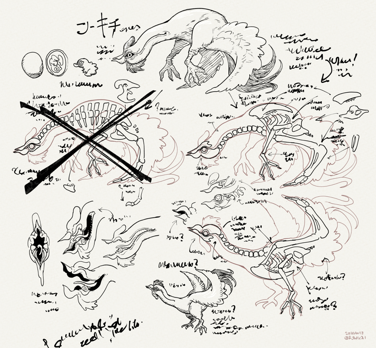 This is a pixiv picture whose title is 【PFAOS】とある竜学者の手記【ンーキチ】.