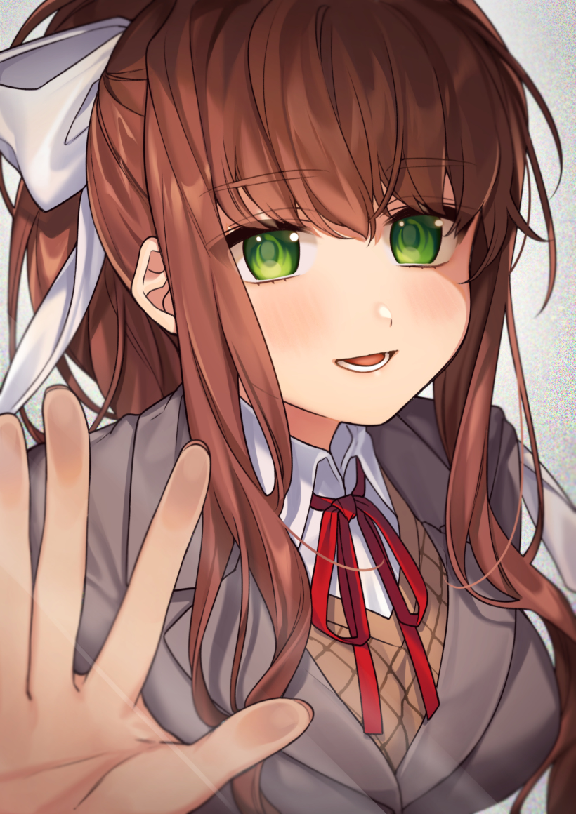 This is a pixiv picture whose title is Just Monika..