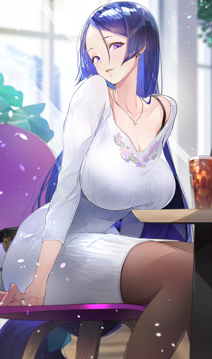 This is a pixiv picture whose title is ママの休日.
