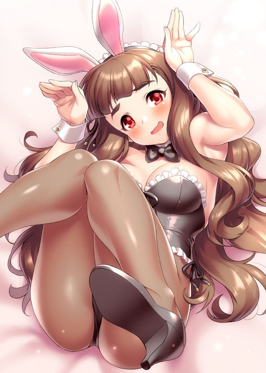 This is a pixiv picture whose title is もふもふうさぎ.
