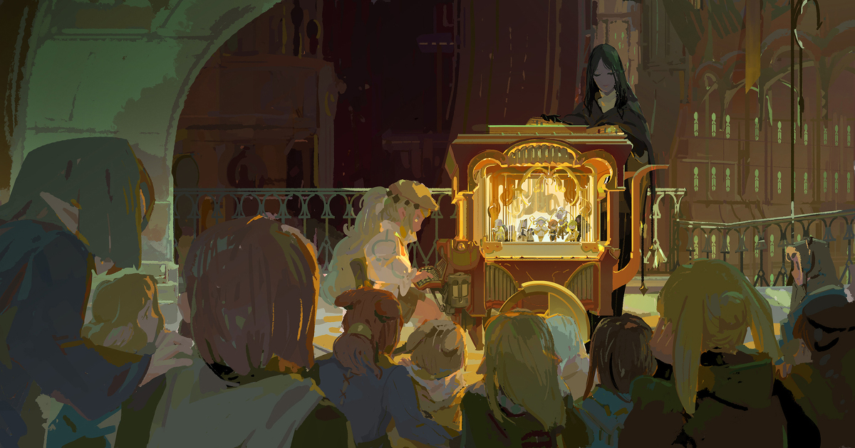 This is a pixiv picture whose title is 【PFAOS】黒の箱芝居.