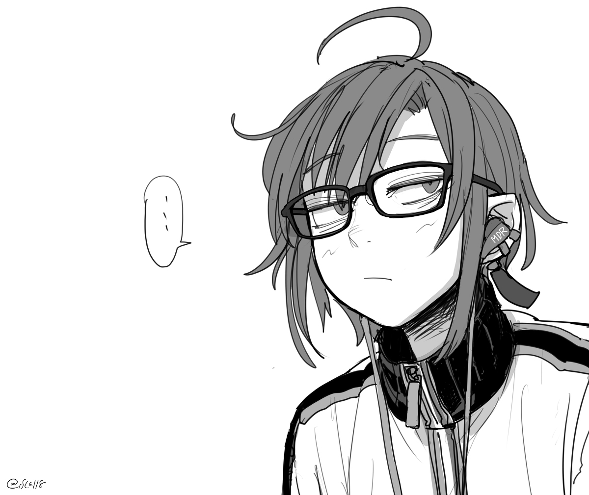 This is a pixiv picture whose title is 聞こえてない.