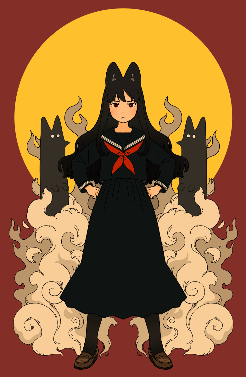 This is a pixiv picture whose title is こん.