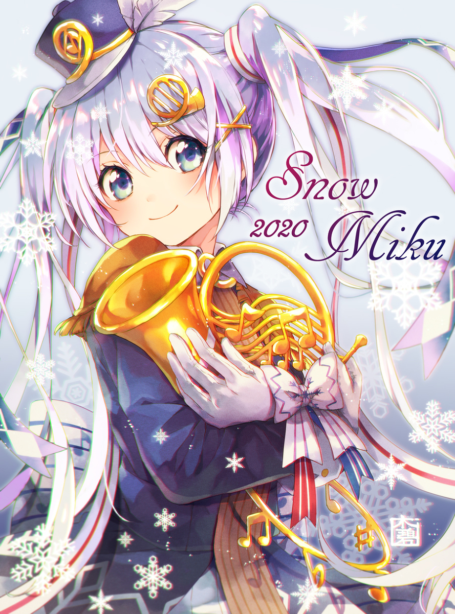 This is a pixiv picture whose title is SNOW MIKU 2020.