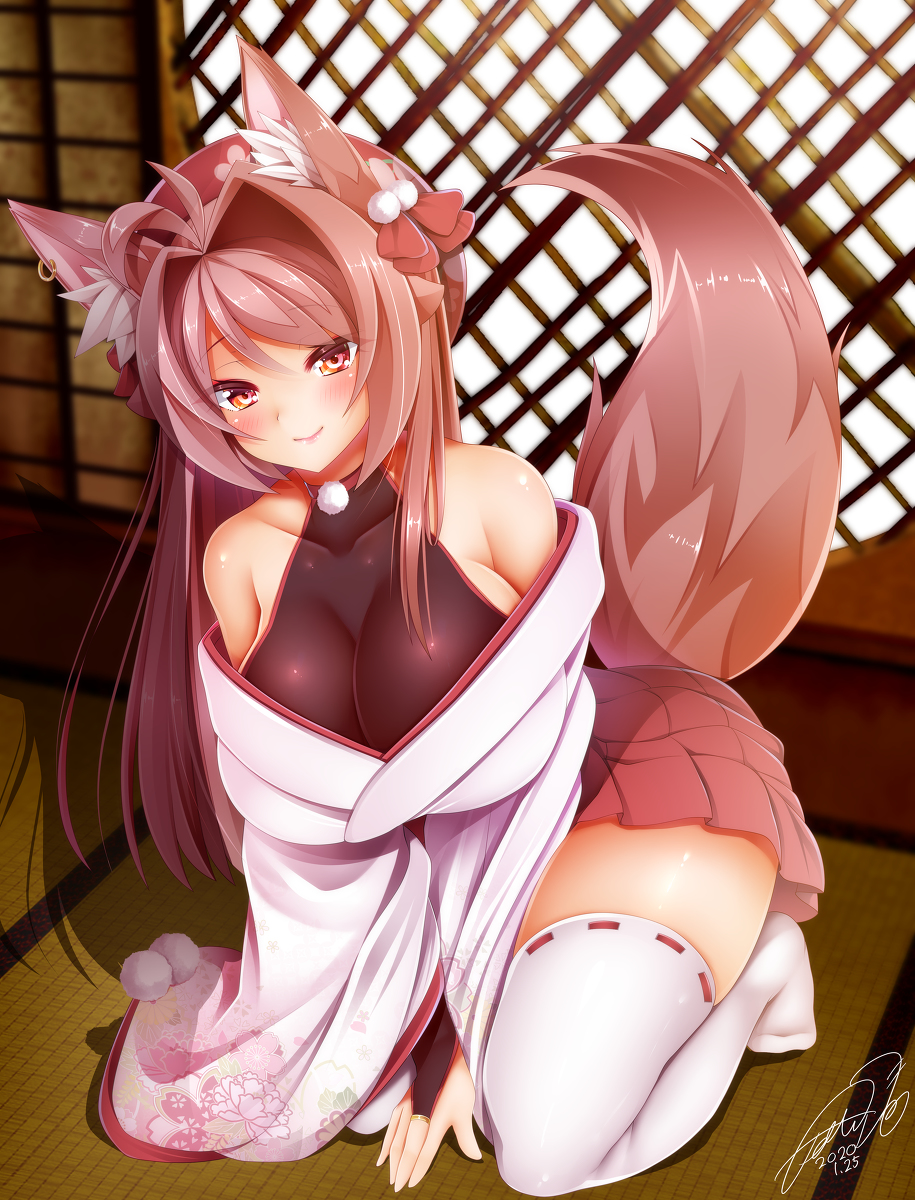 This is a pixiv picture whose title is きつねさん.