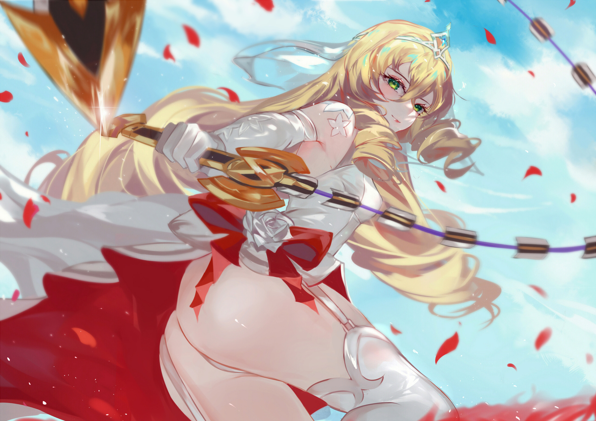 This is a pixiv picture whose title is 花嫁.