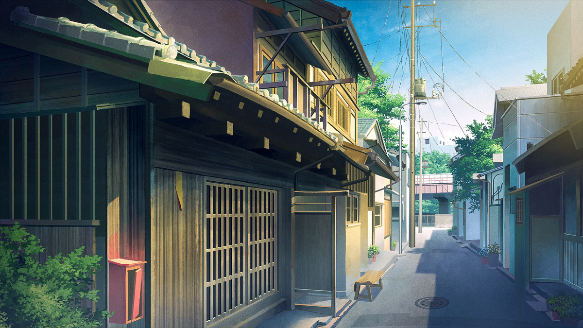 This is a pixiv picture whose title is 町家の名残.