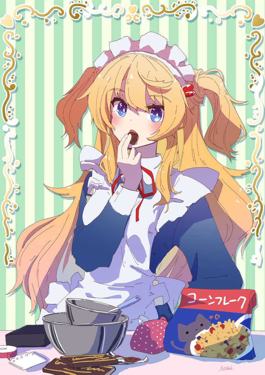 This is a pixiv picture whose title is まず味見をします.