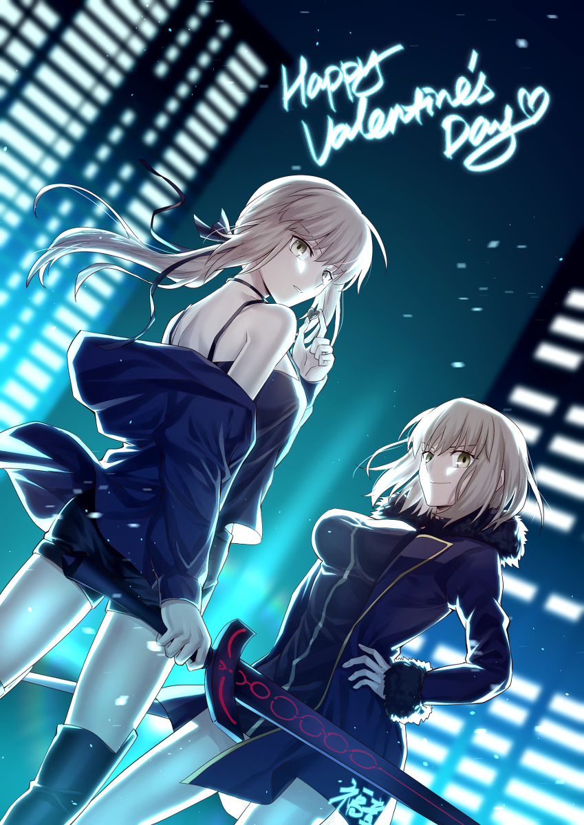 This is a pixiv picture whose title is Happy Valentine's Day.