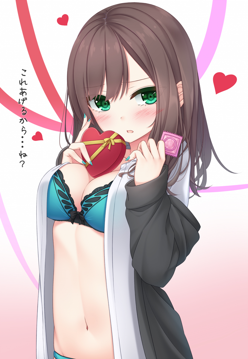 This is a pixiv picture whose title is バレンタインと誘うＪＫ.