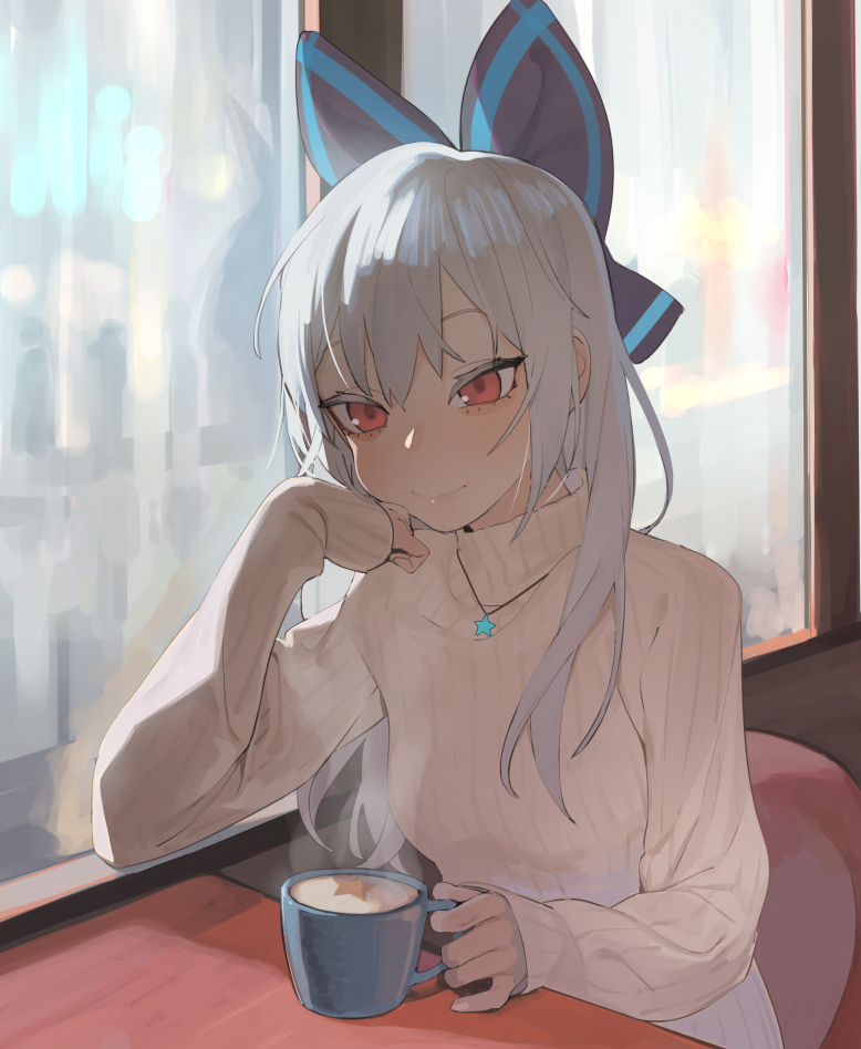 This is a pixiv picture whose title is Cafe.