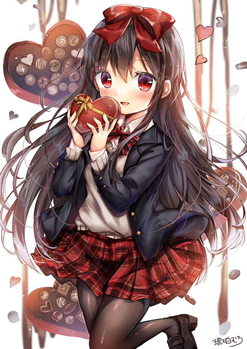 This is a pixiv picture whose title is 「一生懸命作ったんだ、受け取ってくれるかな？💗」.