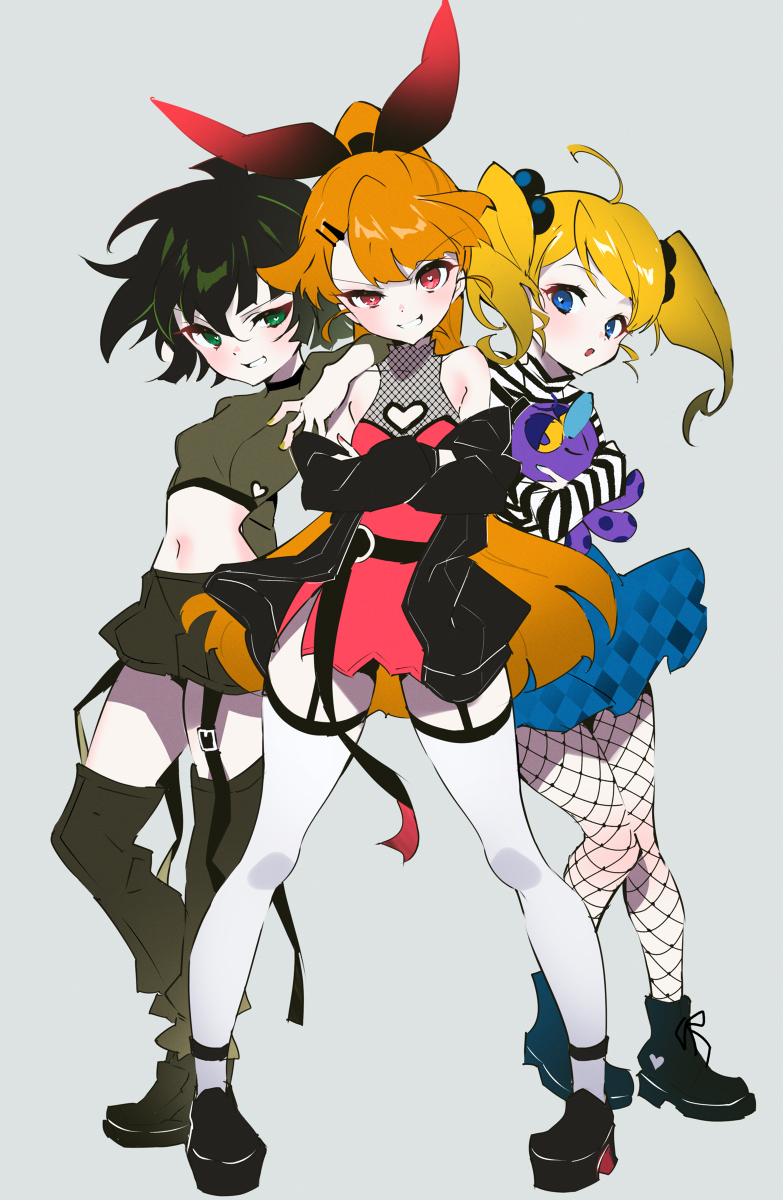 This is a pixiv picture whose title is The Powerpuff Girls.