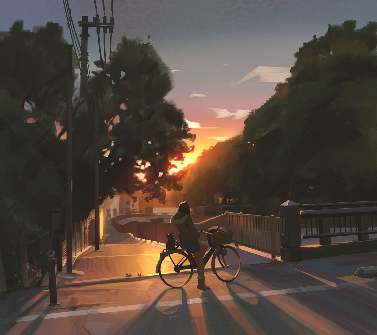This is a pixiv picture whose title is Sunset.