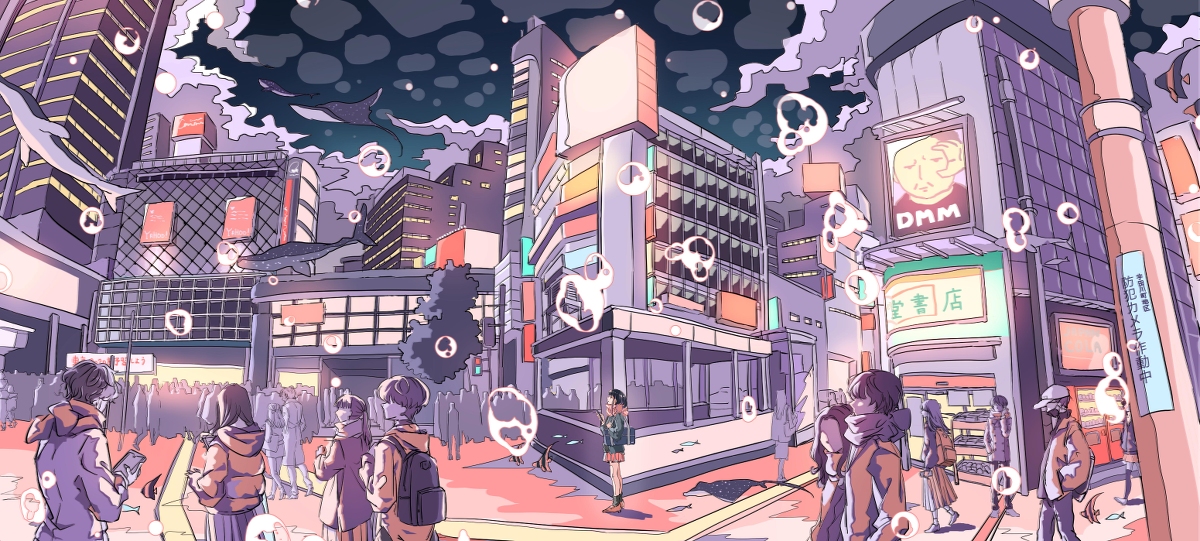 This is a pixiv picture whose title is SHIBUYA.