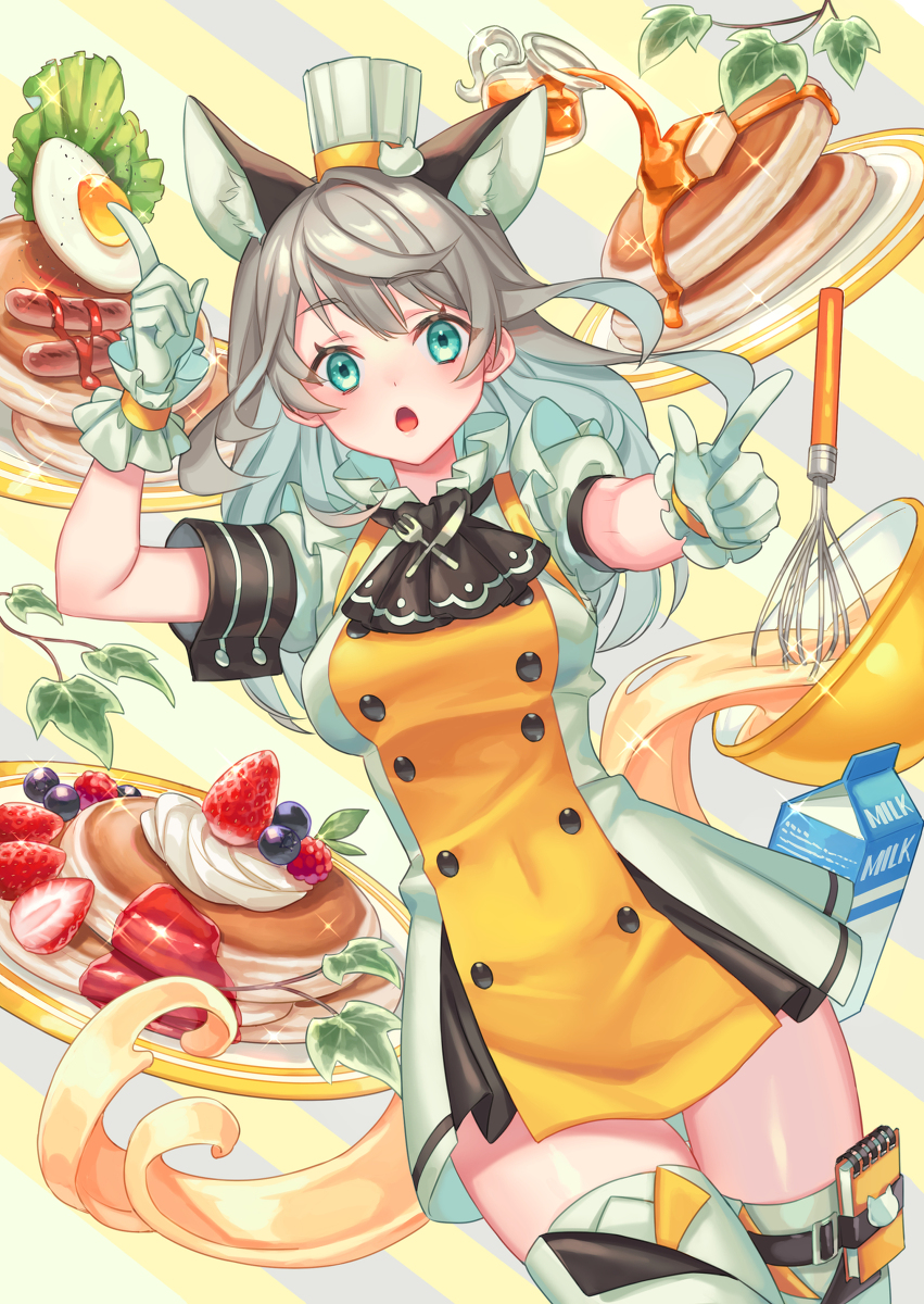 This is a pixiv picture whose title is パンケーキカフェ.