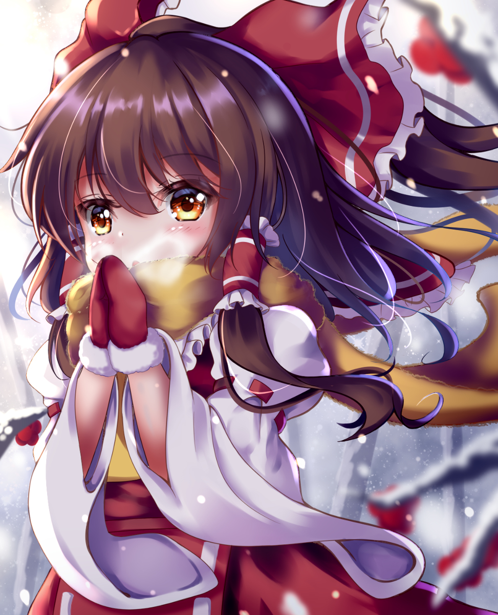 This is a pixiv picture whose title is 霊夢.