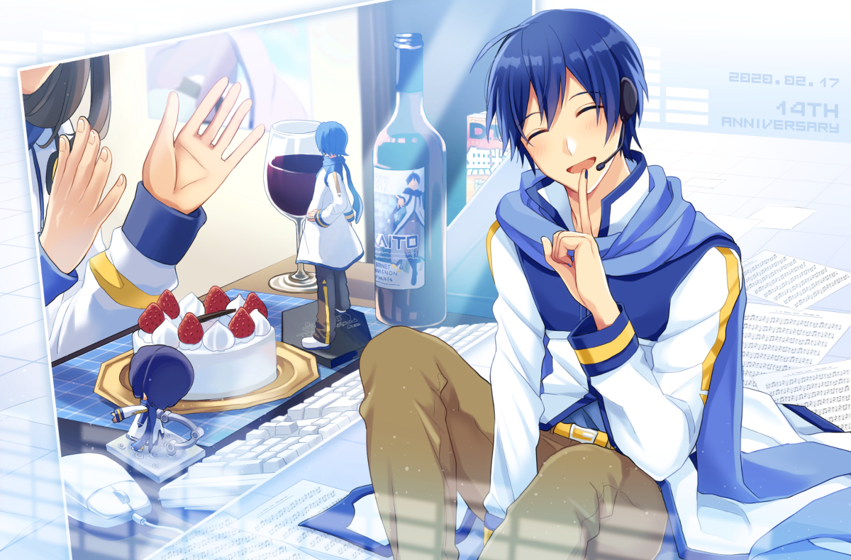 This is a pixiv picture whose title is KAITOクリプトン暦お誕生日～～～！.