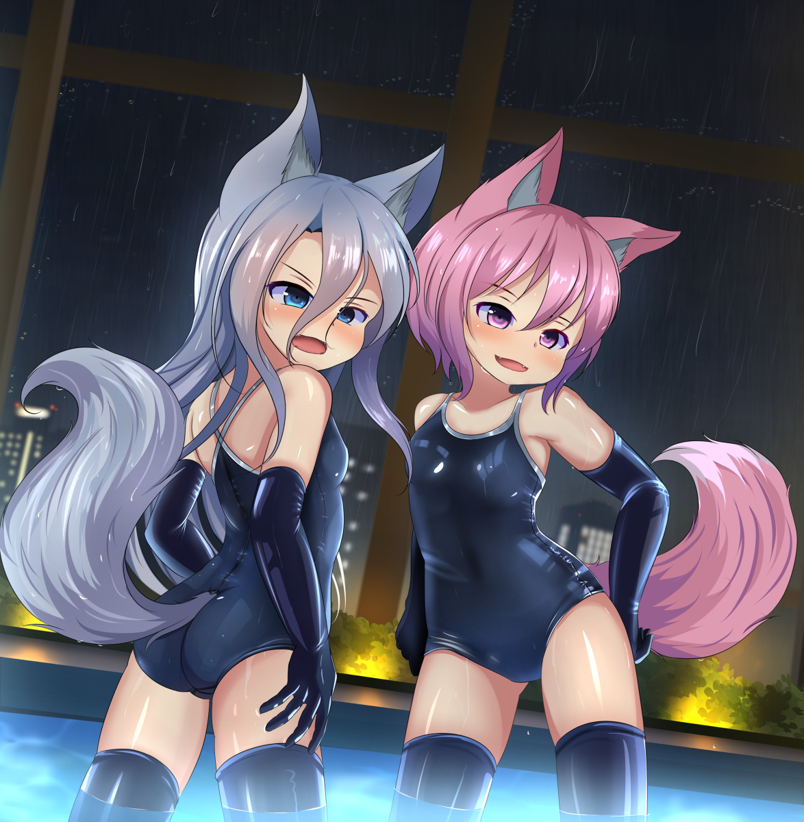 This is a pixiv picture whose title is Special type swimsuit.