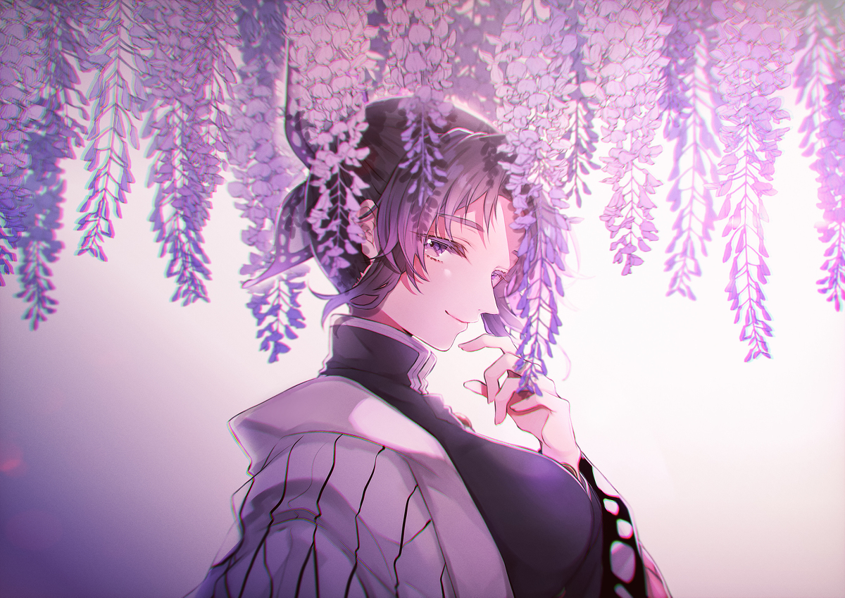 This is a pixiv picture whose title is 藤.