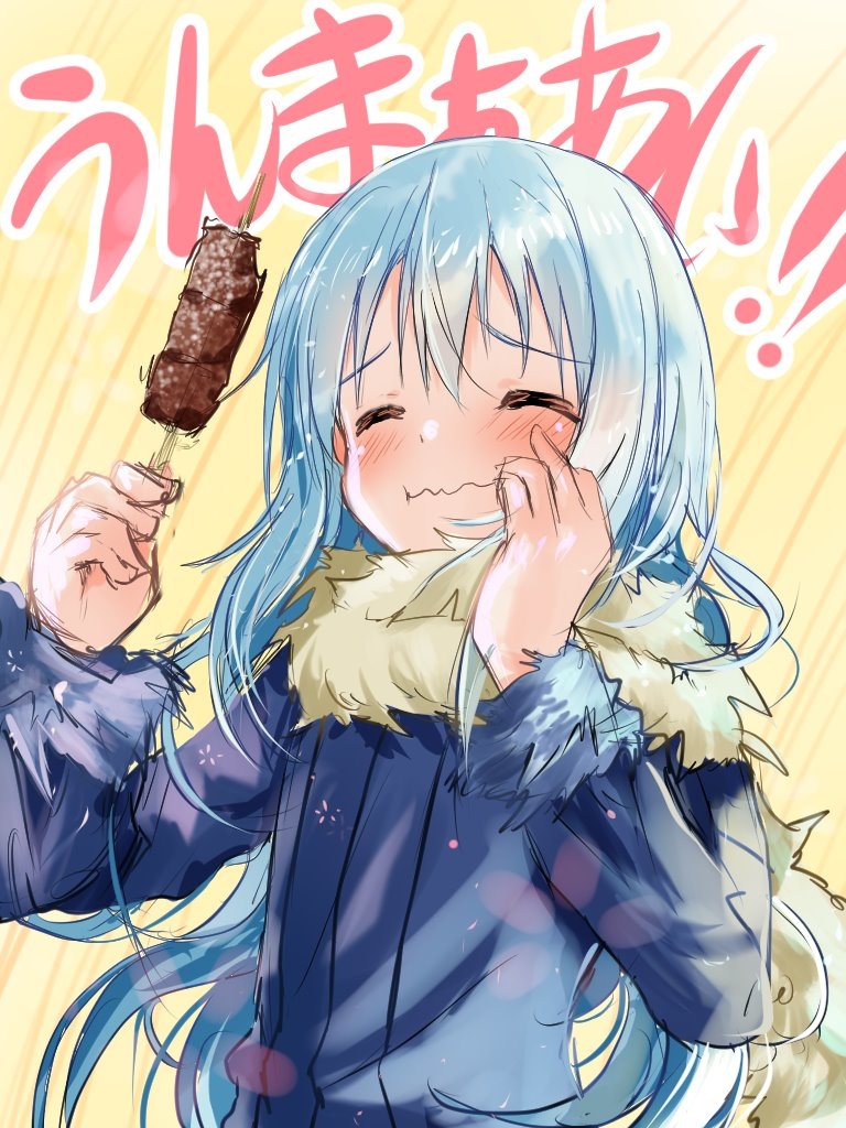 This is a pixiv picture whose title is もぐもぐリムル様らくがき.