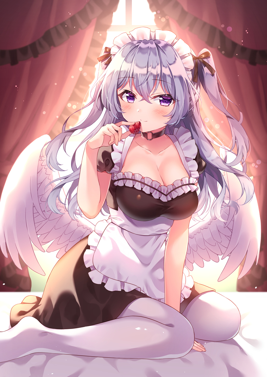 This is a pixiv picture whose title is メイド天使ちゃん.