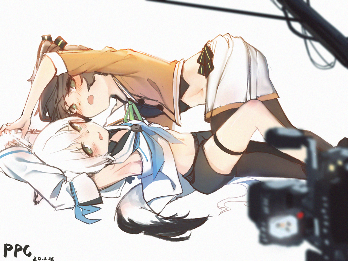 This is a pixiv picture whose title is 夏色吹雪.