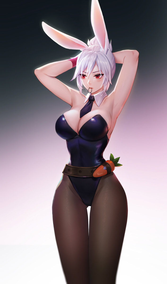 This is a pixiv picture whose title is Bunny Riven.