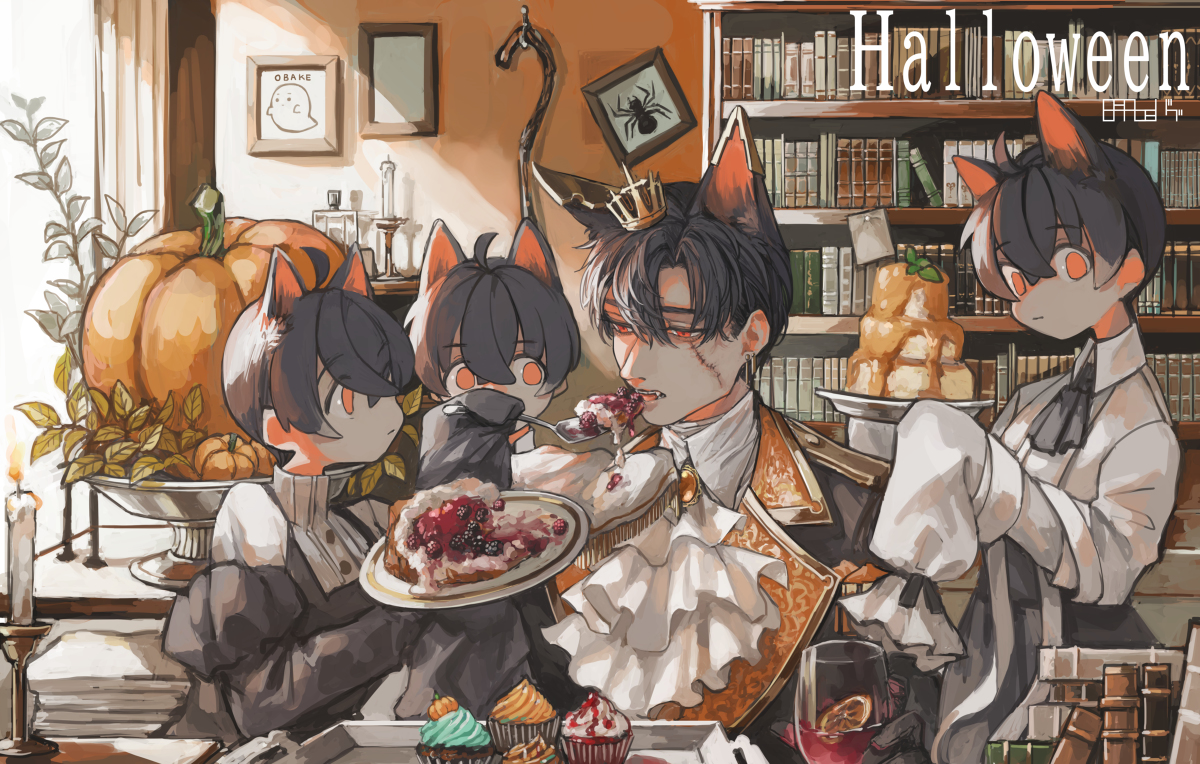 This is a pixiv picture whose title is Halloween.