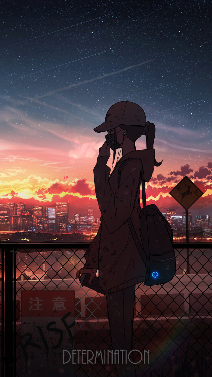 This is a pixiv picture whose title is 決意.