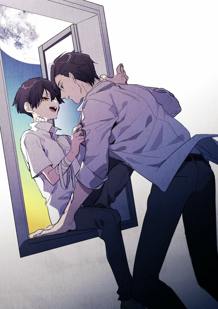 This is a pixiv picture whose title is ねぇ、先生.