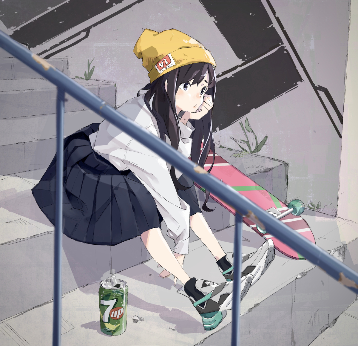 This is a pixiv picture whose title is ボーダー女子.