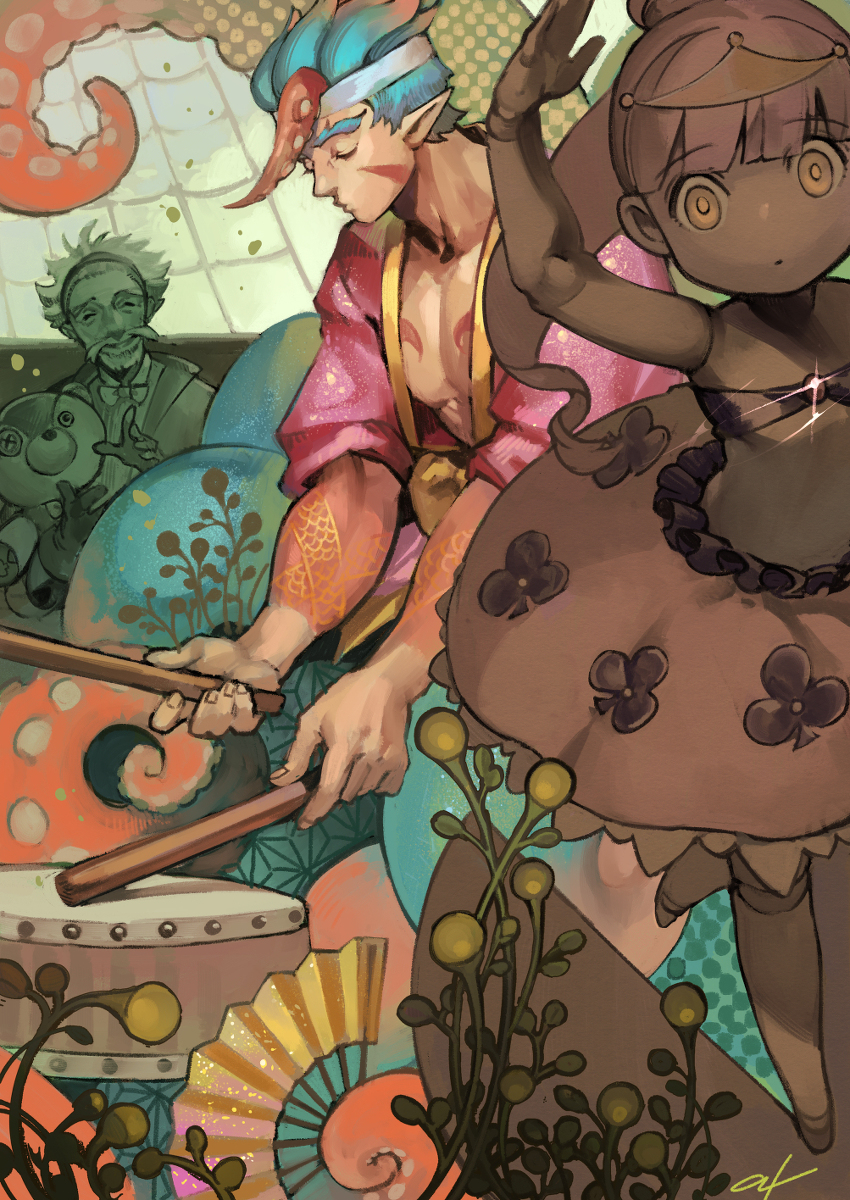 This is a pixiv picture whose title is 【PFAOS】寄り道【ジークン】.