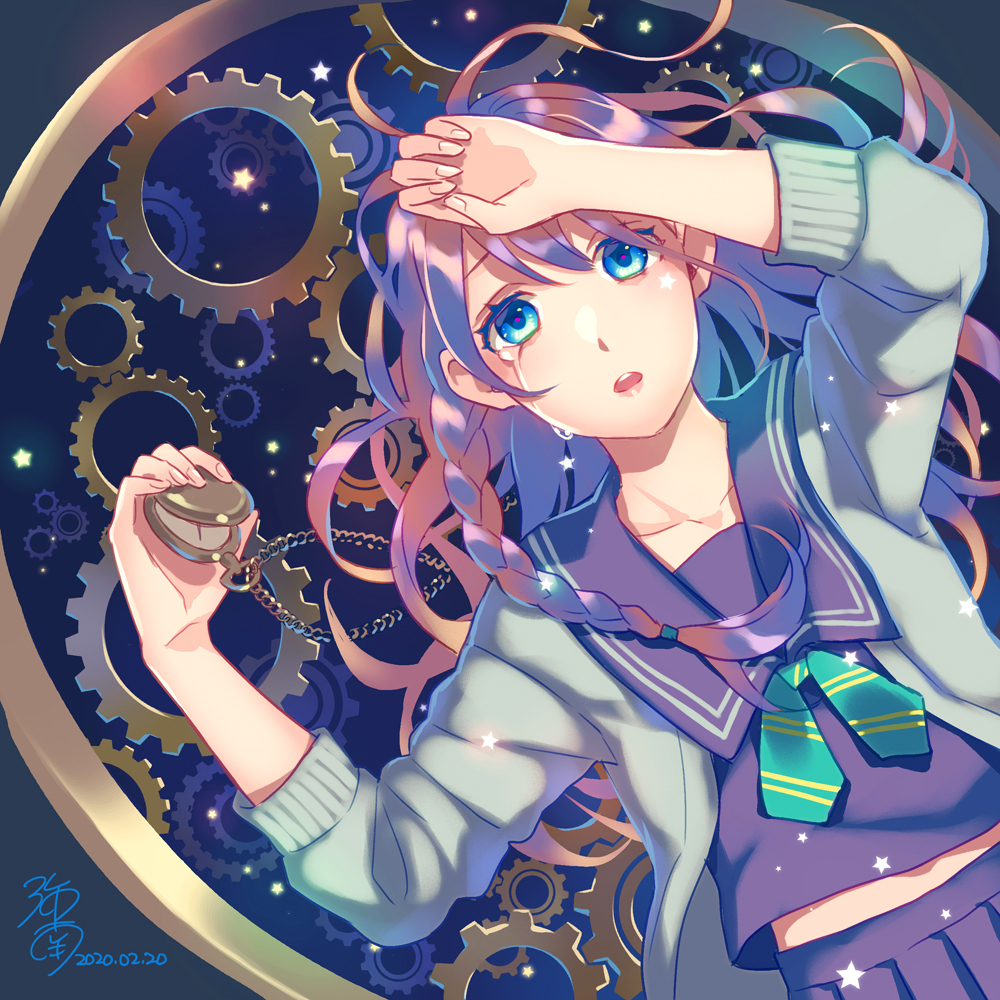 This is a pixiv picture whose title is 歯車の記憶.