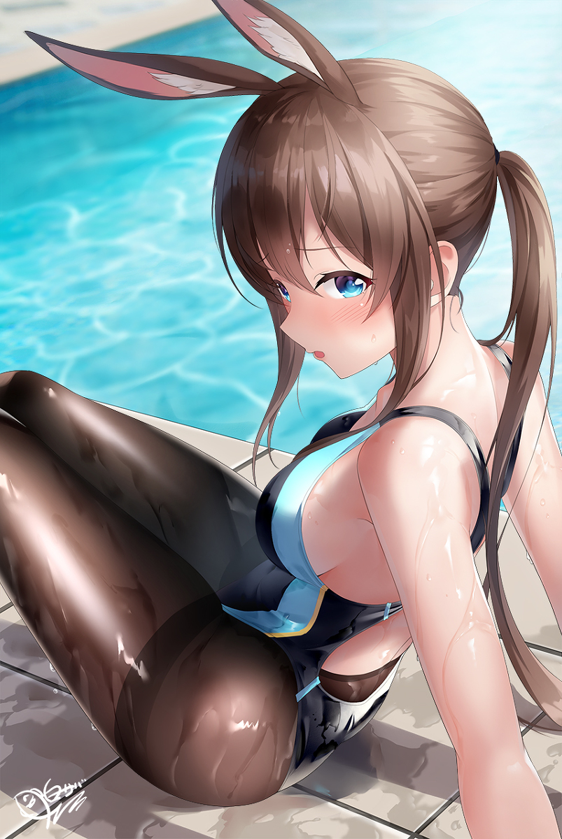 This is a pixiv picture whose title is Amiya.