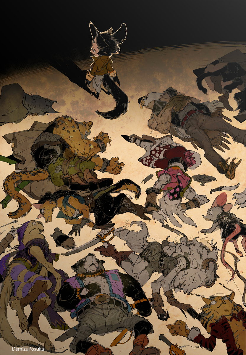 This is a pixiv picture whose title is 古い友達.