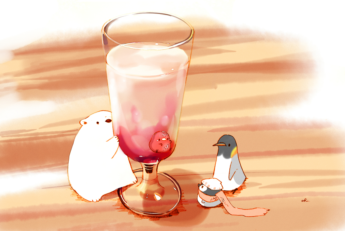 This is a pixiv picture whose title is いちごヨーグルト.