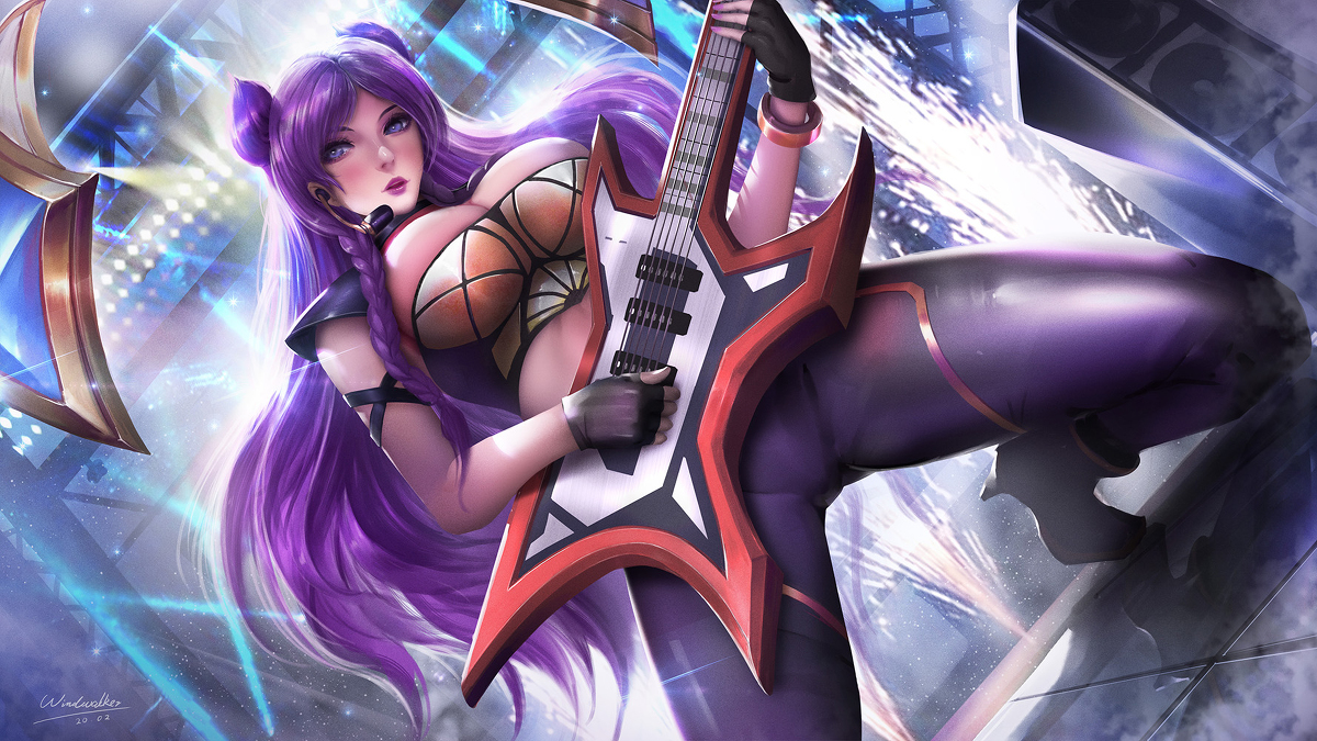 This is a pixiv picture whose title is KDA_kaisa（on and off stage!）.