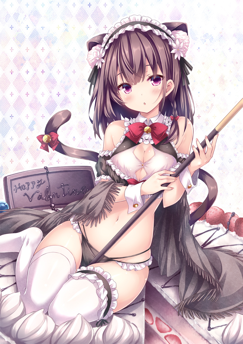 This is a pixiv picture whose title is バレンタインねこメイドさん.