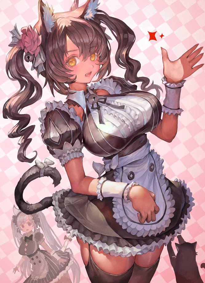 This is a pixiv picture whose title is メイドセルケト！.