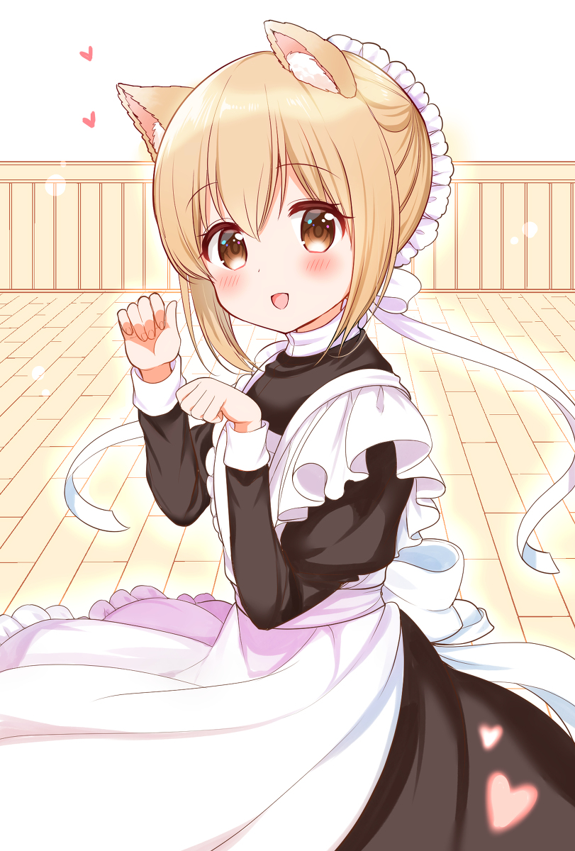 This is a pixiv picture whose title is 俺んちのメイドにゃん.